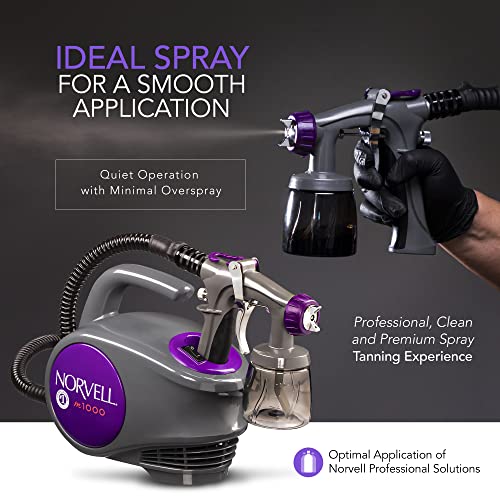 Norvell Sunless Kit - M1000 Mobile HVLP Spray Tan Airbrush Machine...