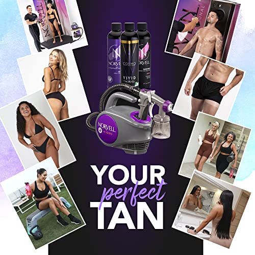 Norvell Sunless Kit - M1000 Mobile HVLP Spray Tan Airbrush Machine...