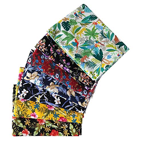 7 PCS Fat Quarters Fabric Bundles 18 x 22 Cotton Quilting Fabric...