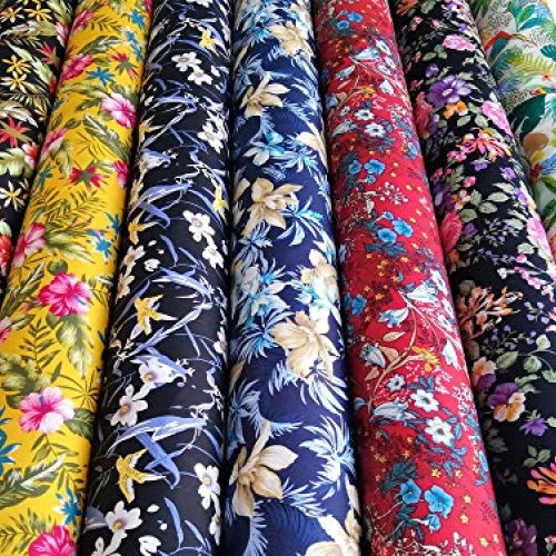 7 PCS Fat Quarters Fabric Bundles 18 x 22 Cotton Quilting Fabric...
