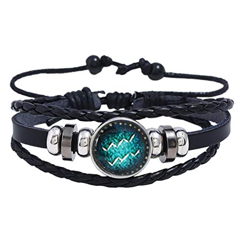 NotingBuss-Home Couples Bracelet Twelve Constellation Bracelet Gir...