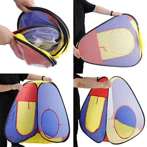 Nova Microdermabrasion Pop Up Play Tent with Tunnel , 3 in 1 Play ...