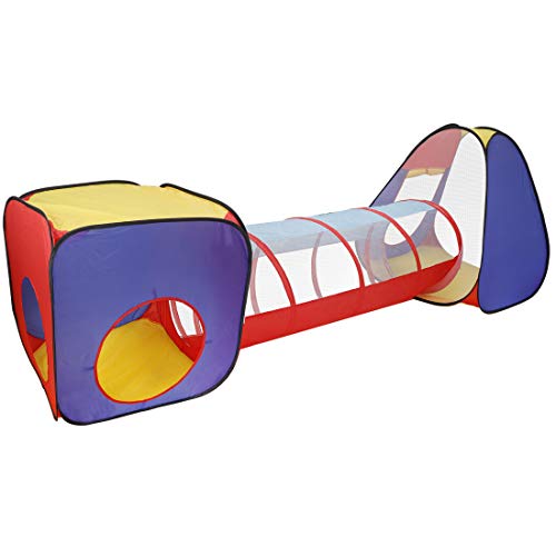 Nova Microdermabrasion Pop Up Play Tent with Tunnel , 3 in 1 Play ...