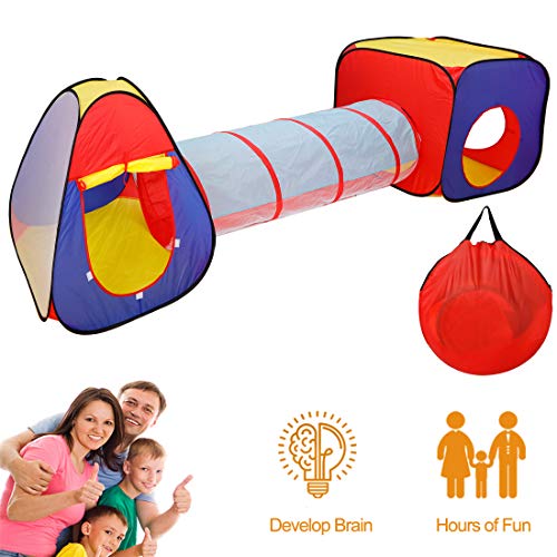Nova Microdermabrasion Pop Up Play Tent with Tunnel , 3 in 1 Play ...