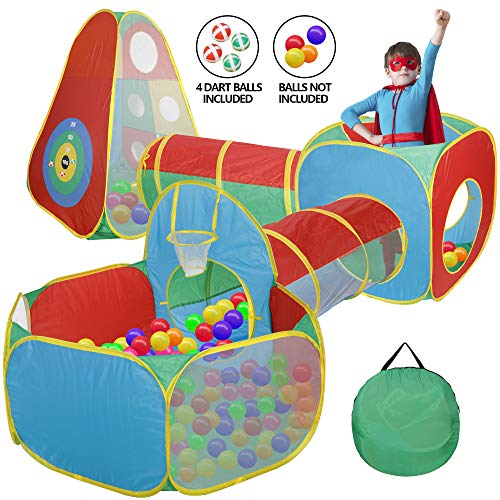 Nova Microdermabrasion Pop Up Play Tent with Tunnel , Ball Pit Pla...