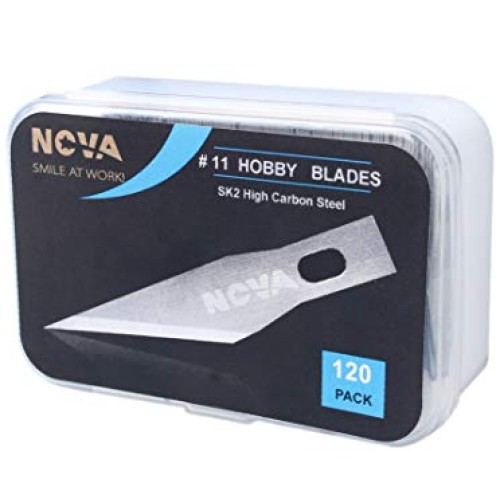 120 Pack #11 Hobby Blade Refill, Exact-to Knife Steel Replacement ...
