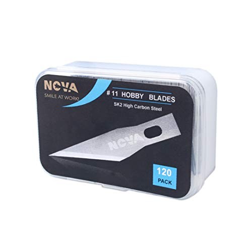 120 Pack #11 Hobby Blade Refill, Exact-to Knife Steel Replacement ...