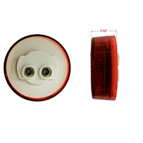 NOVALITE 4pcs Sealed 2 inch Round Red LED Trailer Light, LED Side ...