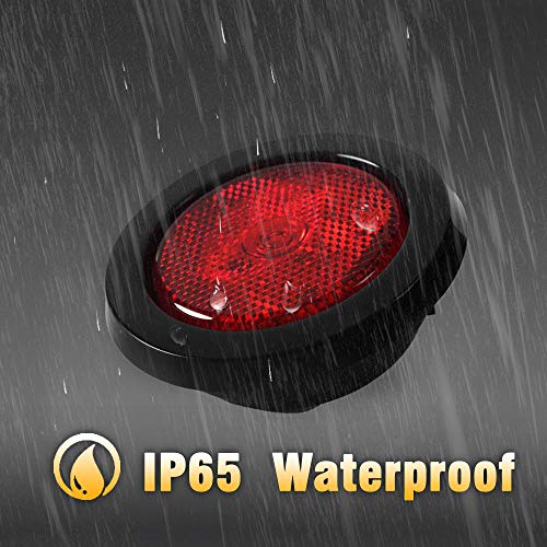 NOVALITE 5X 2.5’’ Round Red Trailer LED Side Marker Lights, Sealed...