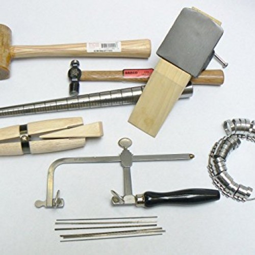 Jewelry making kit basic tool jewelers set - anvil mandrel saw fra...