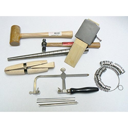 Jewelry making kit basic tool jewelers set - anvil mandrel saw fra...