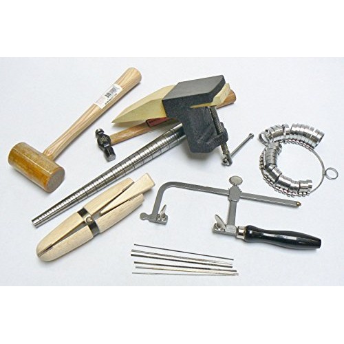 Jewelry making kit basic tool jewelers set - anvil mandrel saw fra...