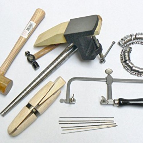 Jewelry making kit basic tool jewelers set - anvil mandrel saw fra...
