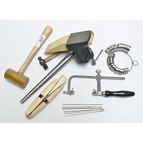 Jewelry making kit basic tool jewelers set - anvil mandrel saw fra...