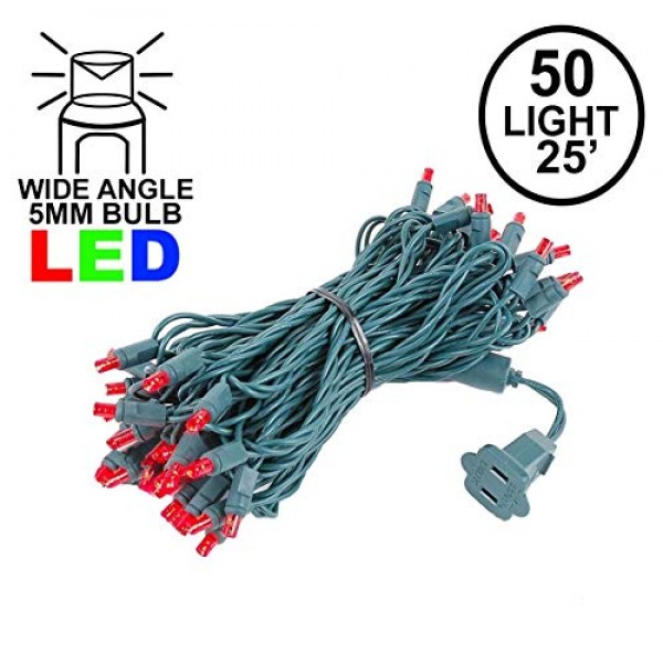 Novelty Lights 50 Light LED Christmas Mini Light Set, Outdoor Ligh...
