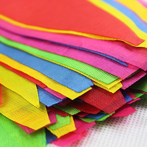 Novelty Place 100 Feet Pennant Banner - 75 Multicolor Bunting Flag...