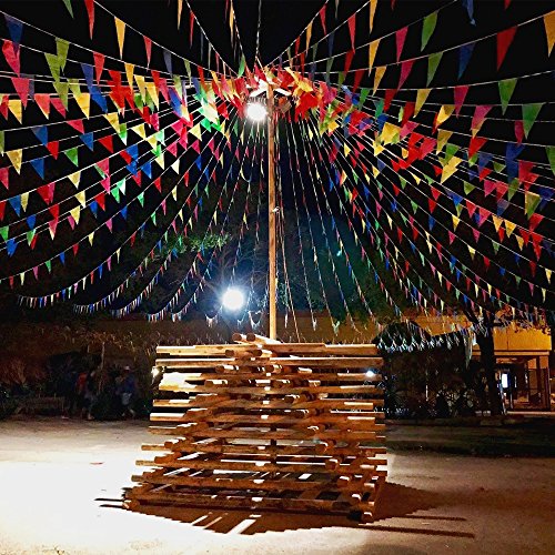 Novelty Place 100 Feet Pennant Banner - 75 Multicolor Bunting Flag...