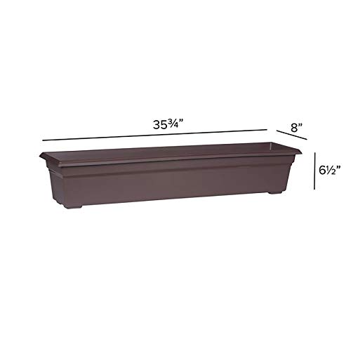 Novelty 16363, Brown, Countryside Flower Box Planter, 36-Inch