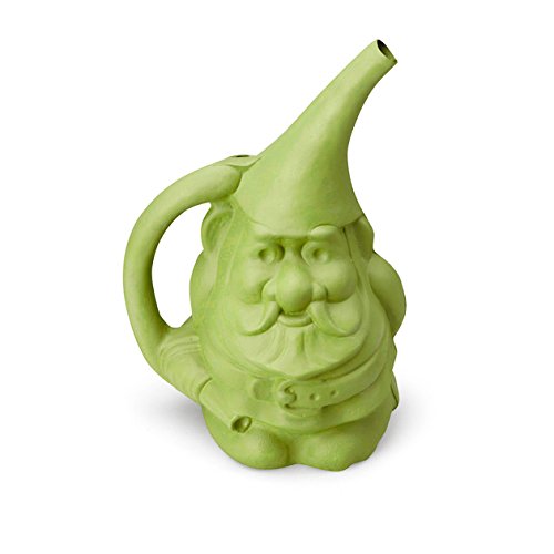 Novelty 30901 Gnute The Gnome Watering Can, Moss Green