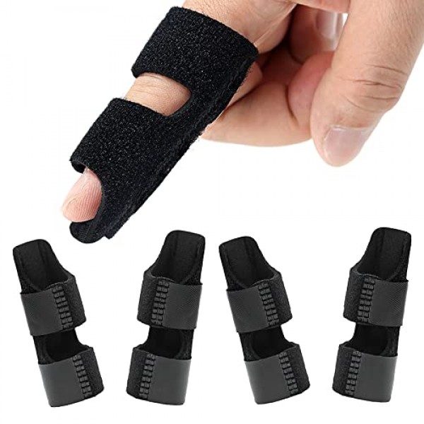 4 Pcs Trigger Finger Splints,Finger Brace,Finger Knuckle Immobiliz...