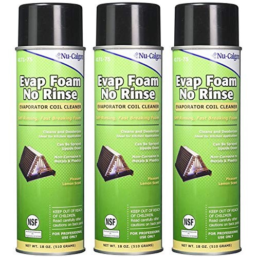 Nu-Calgon 4171-75 Evap Foam No Rinse Evaporator Coil Cleaner, 18 o...