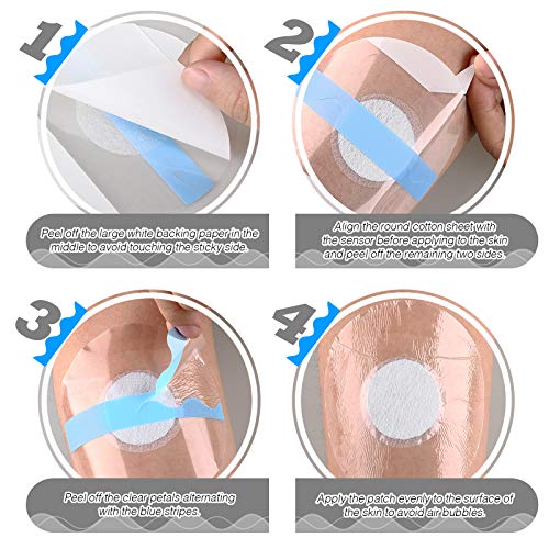 Nuanchu 48 Pack Sensor Covers Compatible with Freestyle Libre 1/2/...