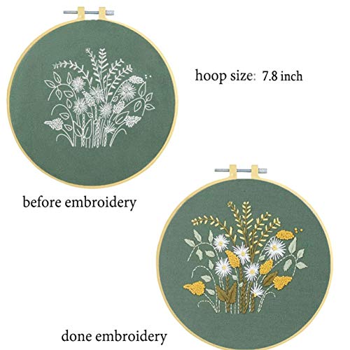 Embroidery Beginner Kits for Adults Kids Nuberlic 3 Pack Cross Sti...