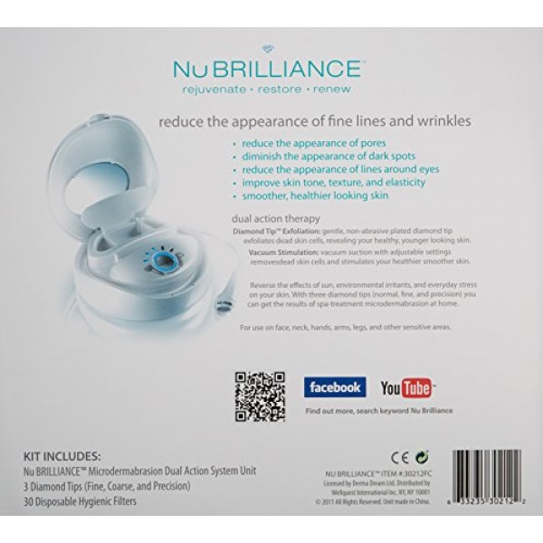 NuBrilliance Microdermabrasion Skin Care System, White