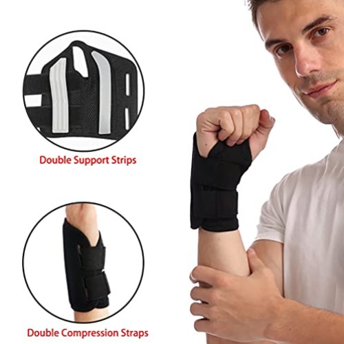 NuCamper Wrist Brace Carpal Tunnel Right Left Hand for Men Women P...