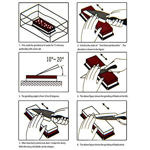 Knife Sharpening Stone Kit, Whetstone Knife Sharpener Stone Set,4 ...