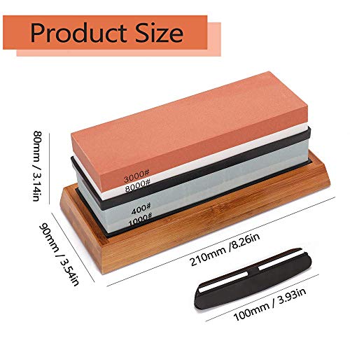 Knife Sharpening Stone Kit, Whetstone Knife Sharpener Stone Set,4 ...