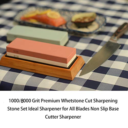 Knife Sharpening Stone Kit, Whetstone Knife Sharpener Stone Set,4 ...