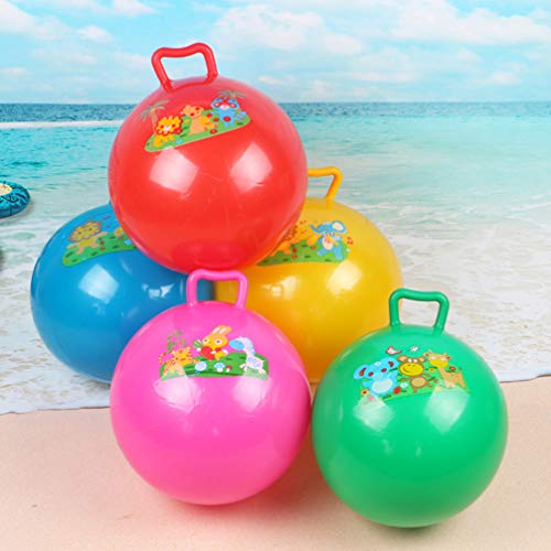 NUOBESTY 3Pcs Kids Hopper Ball 25cm Jumping Bouncing Ball Inflatab...