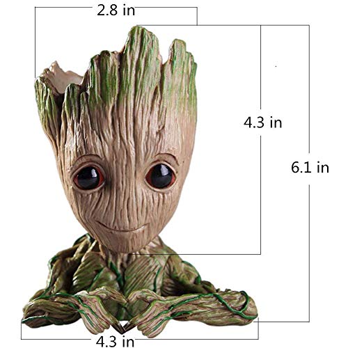 Baby Groot Flower Pot, Nuokexin Flowerpot Treeman Heart-Shaped Gro...