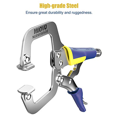 Nuovoware Locking C-Clamp Set 3 Pack, 6 + 9 + 11 Heavy Duty Erg...