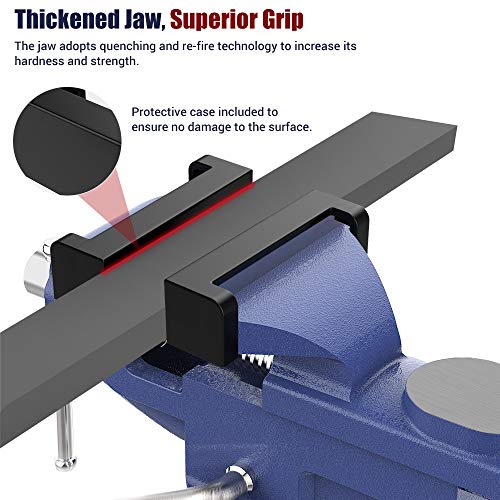 Nuovoware Table Vise 3 Inch, Universal Bench Vise with 360° Rotati...