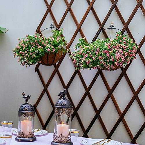 Nuptio 4 Pcs Hanging Wall Planter Wall Mounted Planters, Wall Hang...