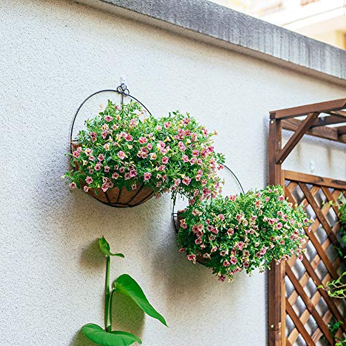 Nuptio 4 Pcs Hanging Wall Planter Wall Mounted Planters, Wall Hang...