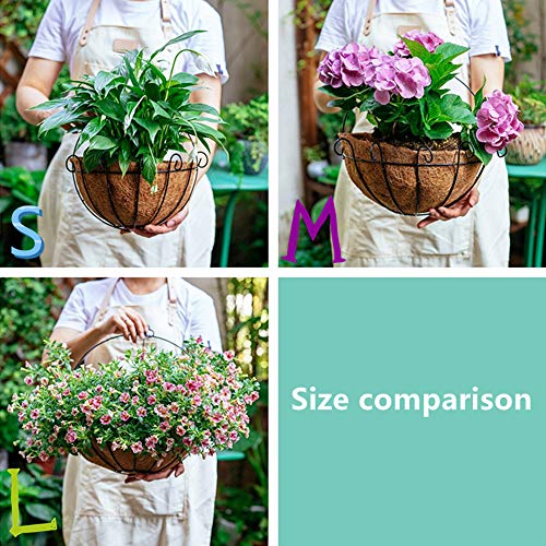 Nuptio 4 Pcs Hanging Wall Planter Wall Mounted Planters, Wall Hang...
