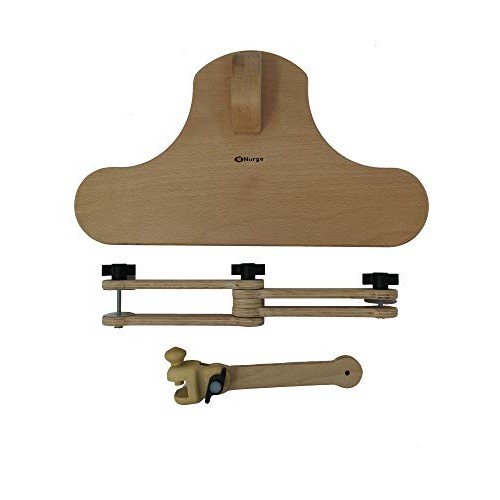 Nurge Premium Adjustable Embroidery Seat Stand - Hand Polished Nat...