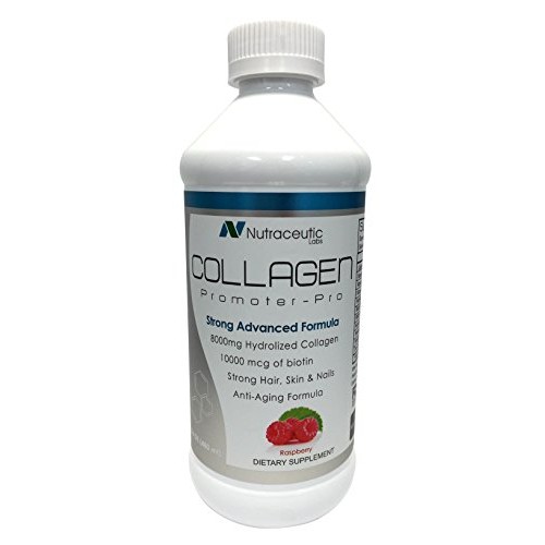 Nutraceutic Labs Collagen Promoter-Pro Raspberry Flavor/Liquid Col...
