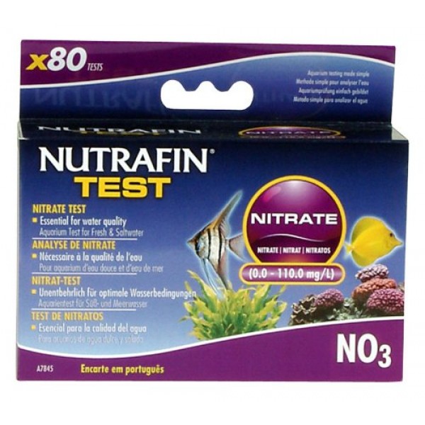 Nutrafin Nitrate 0.0 to 110.0 Mg/L for Fresh and Saltwater, 80-Tests