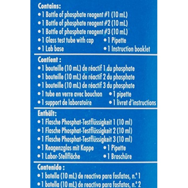 Nutrafin Phosphate 0.0 to 5.0 Mg/L for Fresh and Saltwater, 75 -Tests