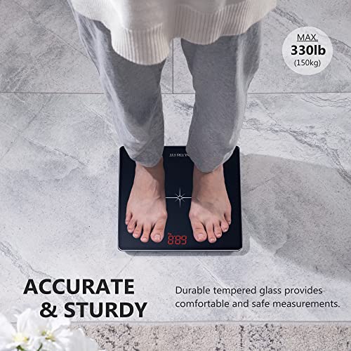 NUTRI FIT Digital Scale for Body Weight, Precision Bathroom Weighi...