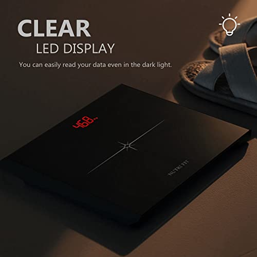 NUTRI FIT Digital Scale for Body Weight, Precision Bathroom Weighi...