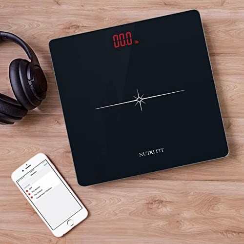 NUTRI FIT Digital Scale for Body Weight, Precision Bathroom Weighi...