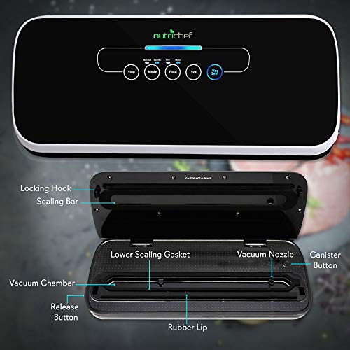 NutriChef Vacuum Sealer | Automatic Vacuum Air Sealing System For ...