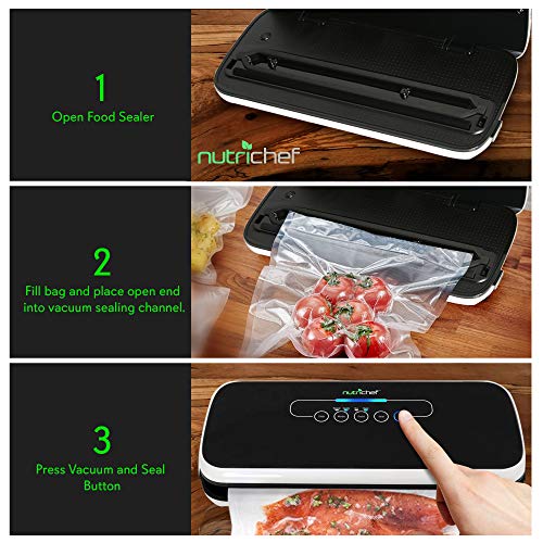 NutriChef Vacuum Sealer | Automatic Vacuum Air Sealing System For ...