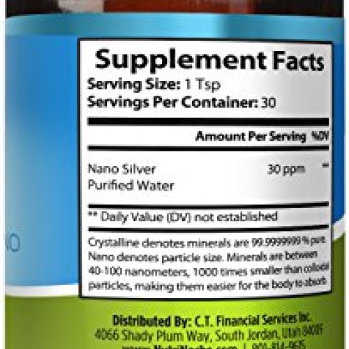 NutriNoche Colloidal Silver Mineral Liquid Supplement - Daily Immu...