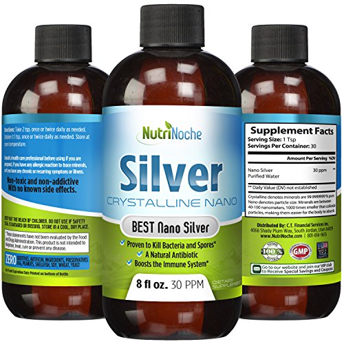 NutriNoche Colloidal Silver Mineral Liquid Supplement - Daily Immu...